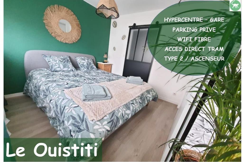 Le Ouistiti - 50 M De La Gare - Parking Prive Leilighet Tours Eksteriør bilde